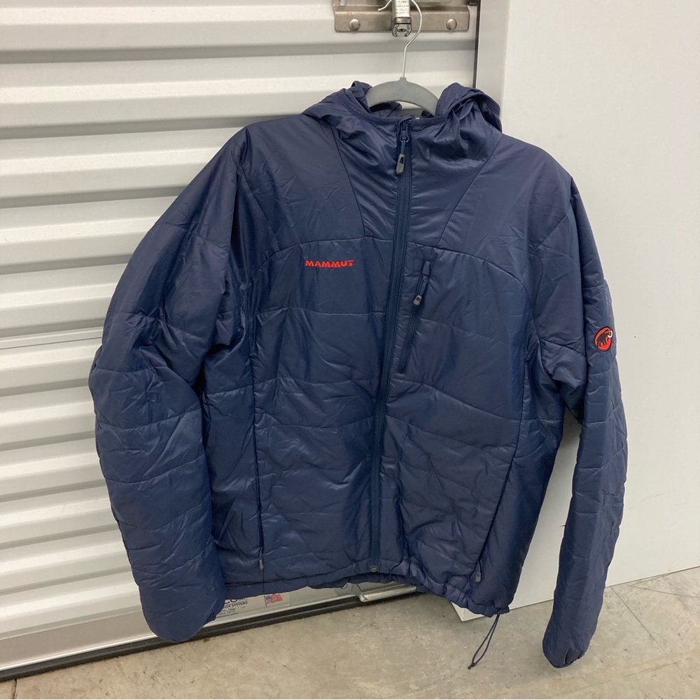 Mammut Pertex Microlight Down Puffer Jacket Packable Blue Mens size XL